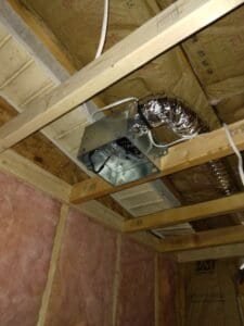 Bathrooms and showers work in progress