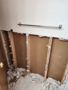 Bathrooms and showers work in progress