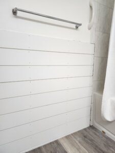 Bathrooms and showers work in progress