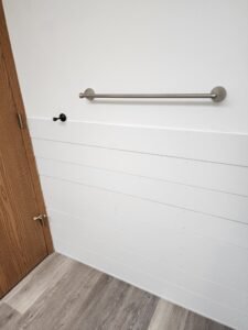 Finished bathrooms and showers project view
