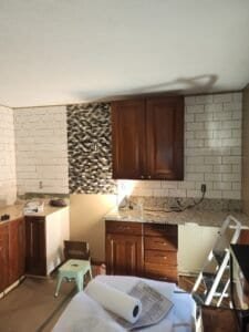 Kitchen remodeling work in progress