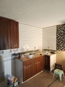 Kitchen remodeling work in progress