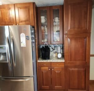Finished kitchen remodeling project view