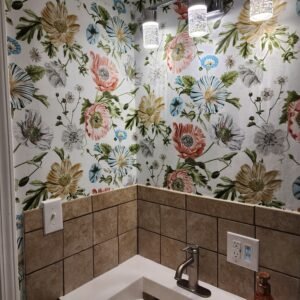 Finished bathrooms and showers project view