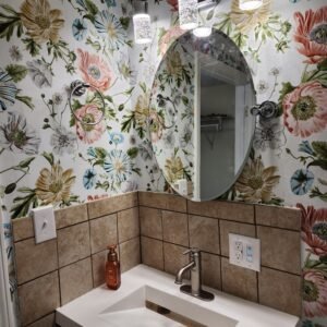 Finished bathrooms and showers project view