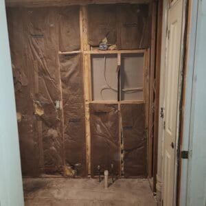 Bathrooms and showers work in progress
