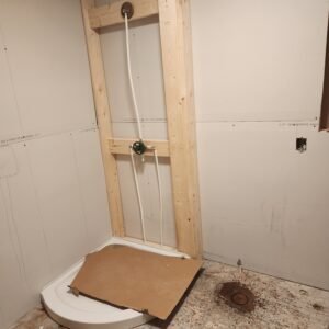 Bathrooms and showers work in progress