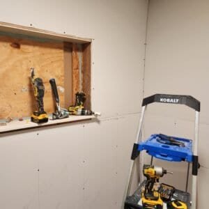 Bathrooms and showers work in progress