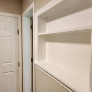 Finished bathrooms and showers project view