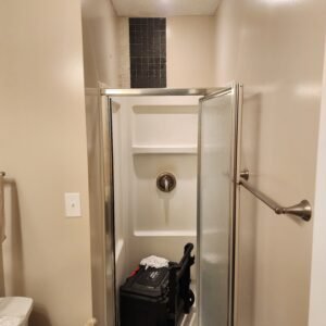 Bathrooms and showers work in progress