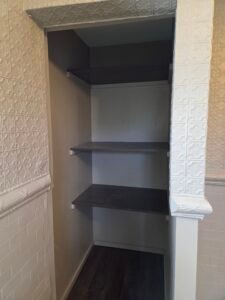 Finished bathrooms and showers project view
