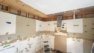 Kitchen remodeling work in progress