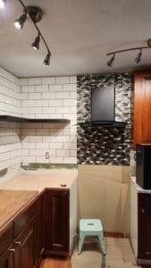 Kitchen remodeling work in progress